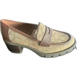Coach Colleen Chunky Loafers - Authentic - Excellent W/box 9 Signature Sold Out!